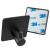 Set 4 agatatori tip cuier pentru baie, sistem fixare inclus, aluminiu, negru Household NewTrend