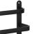 Suport prosoape pentru baie cu 2 sisteme de instalare, 3 brate, din aluminiu, 49x25cm, negru Household NewTrend