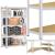 Raft de colt cu cadru metalic modular pentru depozitare, 5 polite, 180x90x40cm, sarcina 875kg Household NewTrend