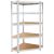 Raft de colt cu cadru metalic modular pentru depozitare, 5 polite, 180x90x40cm, sarcina 875kg Household NewTrend