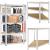 Raft de colt cu cadru metalic modular pentru depozitare, 5 polite, 180x90x40cm, sarcina 875kg Household NewTrend