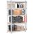 Raft de colt cu cadru metalic modular pentru depozitare, 5 polite, 180x90x40cm, sarcina 875kg Household NewTrend