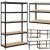Raft cadru metalic modular pentru depozitare, 5 polite, 180x90x40cm, sarcina 825kg Household NewTrend