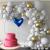 Set 50 baloane pentru petrecere, 40cm, alb, auriu, gri Household NewTrend