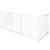 Bariera de protectie pentru copii, 318x75 cm, alba – 5 panouri, poarta cu blocare, montaj pe perete Household NewTrend