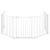 Bariera de protectie pentru copii, 318x75 cm, alba – 5 panouri, poarta cu blocare, montaj pe perete Household NewTrend