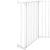 Bariera de protectie pentru copii, 318x75 cm, alba – 5 panouri, poarta cu blocare, montaj pe perete Household NewTrend