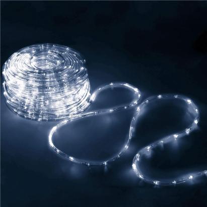 Instalatie tub furtun luminos pentru Craciun, 240 LED-uri, 10 m, pentru exterior, alb rece Household NewTrend