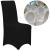 Set 4 huse pentru scaune de evenimente, marime universala, poliester si spandex, negru Household NewTrend