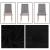 Set 4 huse pentru scaune de evenimente, marime universala, poliester si spandex, negru Household NewTrend