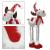 Figurina Craciun, Ren, picioare telescopice, iluminare LED, inaltime reglabila 64-85cm Household NewTrend