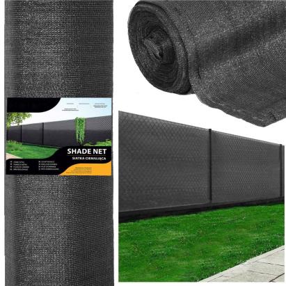 Plasa umbrire si intimitate pentru gard, 1.5m latime, 10m lungime, 140g densitate, gri Household NewTrend