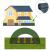 Plasa umbrire si intimitate pentru gard, 1.2m latime, 25m lungime, 140g densitate, verde Household NewTrend