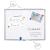 Tabla de scris de perete, magnetica, cu raft inferior, 90x120cm, alb Household NewTrend