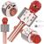 Microfon karaoke copii, wireless, cu acumulator, compatibil iOS si Android, functie de schimbare a vocii, roz Household NewTrend