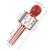 Microfon karaoke copii, wireless, cu acumulator, compatibil iOS si Android, functie de schimbare a vocii, roz Household NewTrend