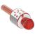Microfon karaoke copii, wireless, cu acumulator, compatibil iOS si Android, functie de schimbare a vocii, roz Household NewTrend
