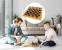 Joc sah si table din lemn, 48x48 cm, toate piesele incluse, maro Household NewTrend