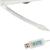Figurina Craciun, Mos Craciun pe scara, cu iluminare LED, alimentare USB, pentru interior Household NewTrend