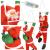 Figurina Craciun, Mos Craciun pe scara, cu iluminare LED, alimentare USB, pentru interior Household NewTrend