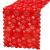 Fata de masa pentru decor, cu motive de Craciun, din stofa, 34x187cm, rosu Household NewTrend