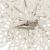 Set 10 ornamente pentru bradul de Craciun, stea Poinsettia, 14cm, alb cu sclipici Household NewTrend