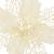 Set 10 ornamente pentru bradul de Craciun, stea Poinsettia, 16cm, crem Household NewTrend