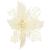 Set 10 ornamente pentru bradul de Craciun, stea Poinsettia, 16cm, crem Household NewTrend