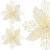 Set 10 ornamente pentru bradul de Craciun, stea Poinsettia, 16cm, crem Household NewTrend
