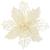 Set 10 ornamente pentru bradul de Craciun, stea Poinsettia, 16cm, crem Household NewTrend