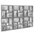 Rama foto de perete, colaj de 24 fotografii, 57x86cm, gri Household NewTrend