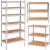 Raft cadru metalic modular pentru depozitare, 6 polite, 225x110x50cm, sarcina 900kg Household NewTrend