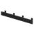 Cuier de baie pentru prosoape cu 2 sisteme instalare, aluminiu, 4 agatatori, 35x4cm, negru Household NewTrend