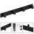 Cuier de baie pentru prosoape cu 2 sisteme instalare, aluminiu, 4 agatatori, 35x4cm, negru Household NewTrend