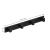Cuier de baie pentru prosoape cu 2 sisteme instalare, aluminiu, 4 agatatori, 35x4cm, negru Household NewTrend