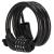 Lant antifurt bicicleta si trotineta, inchidere cifru, lungime 95 cm, Otel, Negru Household NewTrend