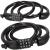Lant antifurt bicicleta si trotineta, inchidere cifru, lungime 95 cm, Otel, Negru Household NewTrend