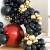 Set 100 baloane pentru petrecere, 40cm, negru auriu Household NewTrend
