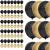 Set 100 baloane pentru petrecere, 40cm, negru auriu Household NewTrend