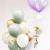 Set 50 baloane pentru petrecere, 40cm, alb, auriu, verde menta Household NewTrend