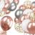 Set 50 baloane pentru petrecere, 40cm, alb, argintiu, roz Household NewTrend