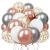 Set 50 baloane pentru petrecere, 40cm, alb, argintiu, roz Household NewTrend
