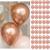 Set 100 baloane pentru petrecere, 40cm, roz metalic Household NewTrend