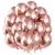 Set 100 baloane pentru petrecere, 40cm, roz metalic Household NewTrend