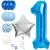 Set 15 baloane si decoratiuni Aniversare 1 An, baiat, albastru Household NewTrend