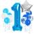 Set 15 baloane si decoratiuni Aniversare 1 An, baiat, albastru Household NewTrend