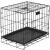 Cusca pentru animale, 2 usi, Pliabila din metal, L, Negru, 60x50x42 cm Household NewTrend