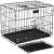 Cusca pentru animale, 2 usi, Pliabila din metal, L, Negru, 60x50x42 cm Household NewTrend