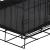 Cusca pentru animale, 2 usi, Pliabila din metal, L, Negru, 60x50x42 cm Household NewTrend