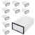Set 10 cutii organizare pentru pantofi, 34x23x13, transparent Household NewTrend